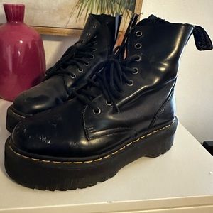 Used platform black doc martens